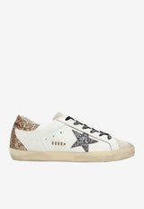 Golden Goose DB Super-Star Glittered Leather Sneakers White GWF00102F005358/Q_GOLDE-82532