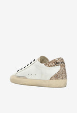 Golden Goose DB Super-Star Glittered Leather Sneakers White GWF00102F005358/Q_GOLDE-82532