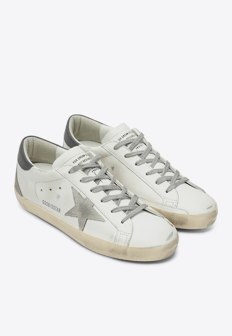 Golden Goose DB Super Star Distressed Leather Low-Top Sneakers  White GWF00102F006113/R_GOLDE-11915