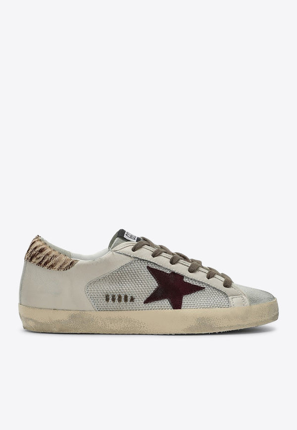 Golden Goose DB Super-Star Distressed Leather Sneakers Gray GWF00103F006194/P_GOLDE-82714