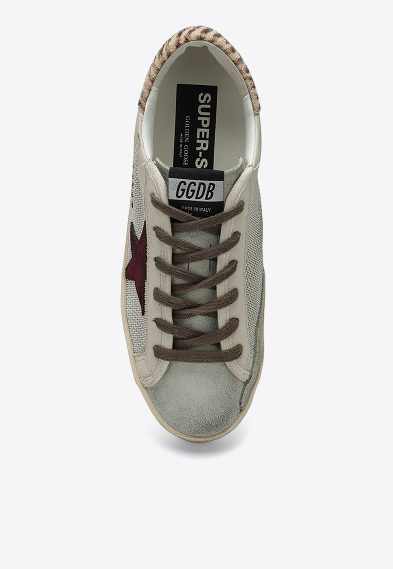 Golden Goose DB Super-Star Distressed Leather Sneakers Gray GWF00103F006194/P_GOLDE-82714