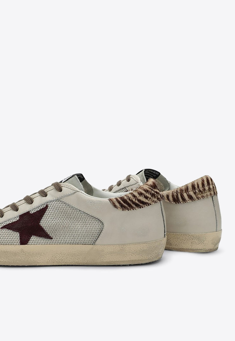 Golden Goose DB Super-Star Distressed Leather Sneakers Gray GWF00103F006194/P_GOLDE-82714