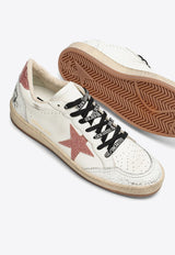 Golden Goose DB Ball Star Low-Top Sneakers with Glittered Star White GWF00117F005432/O_GOLDE-11141