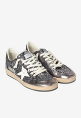 Golden Goose DB Ball Star Glittered Low-Top Sneakers Silver GWF00117.F008065.60657_MULTI COLO