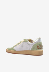 Golden Goose DB Ball Star Distressed Leather and Suede Sneakers Multicolor GWF00117.F008145.83251_MULTI COLO