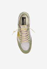 Golden Goose DB Ball Star Distressed Leather and Suede Sneakers Multicolor GWF00117.F008145.83251_MULTI COLO