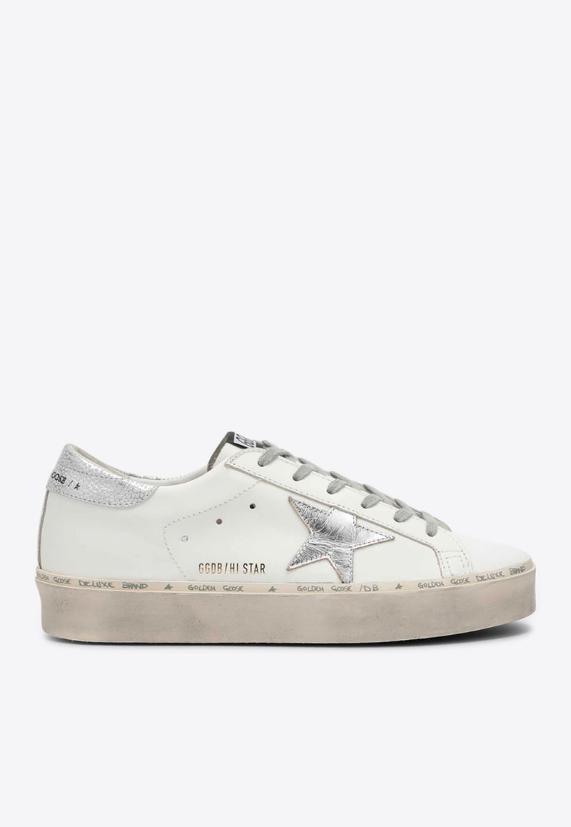 Golden Goose DB Hi-Star Leather Low-Top Sneakers  White GWF00118F000329/R_GOLDE-80185