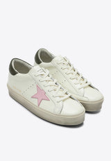 Golden Goose DB Hi-Star Leather Low-Top Sneakers White GWF00118F006872/Q_GOLDE-12170