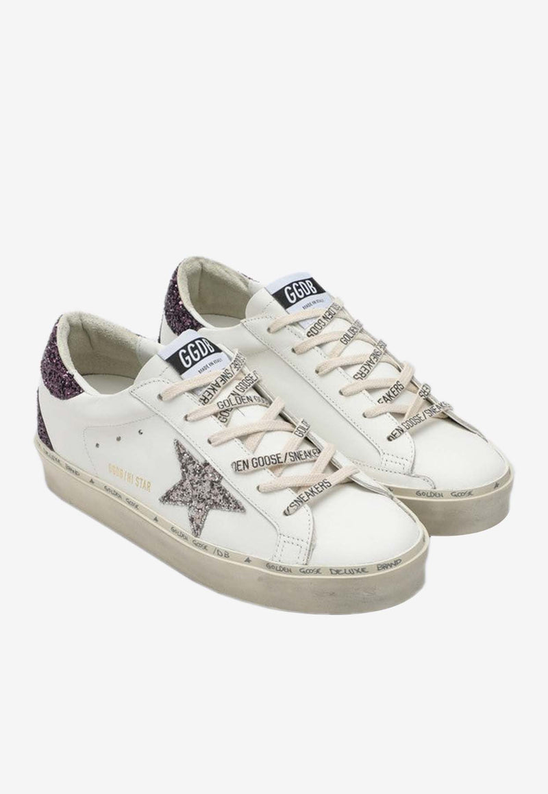 Golden Goose DB Hi-Star Leather Low-Top Sneakers White GWF00119F006203/P_GOLDE-11934