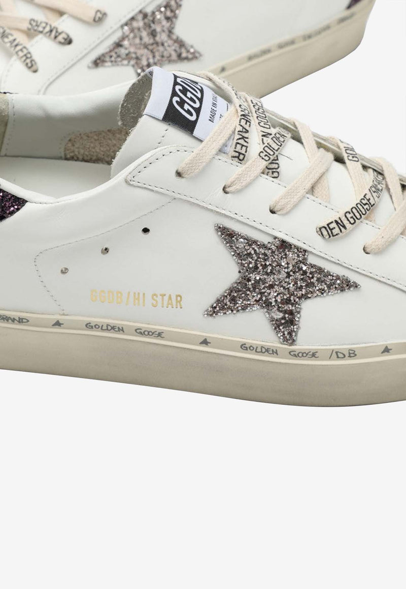 Golden Goose DB Hi-Star Leather Low-Top Sneakers White GWF00119F006203/P_GOLDE-11934