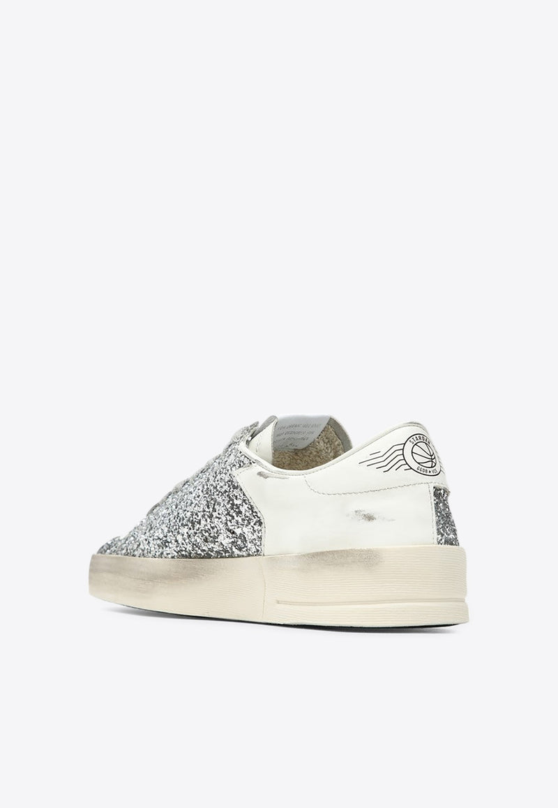 Golden Goose DB Stardan Glittered Low-Top Sneakers White GWF00128F002185/R_GOLDE-80185