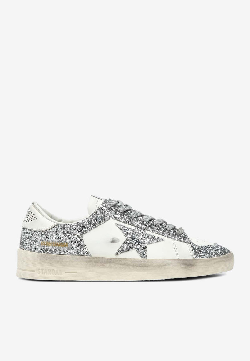 Golden Goose DB Stardan Glittered Low-Top Sneakers White GWF00128F002185/S_GOLDE-80185