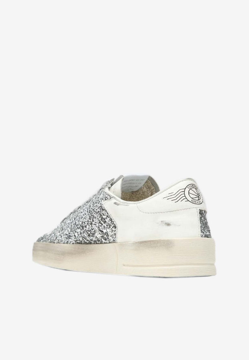 Golden Goose DB Stardan Glittered Low-Top Sneakers White GWF00128F002185/S_GOLDE-80185