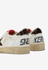 Golden Goose DB Ball Star Distressed Leather Sneakers White GWF00351F004003/Q_GOLDE-15407