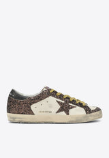 Golden Goose DB Super-Star Glittered Sneakers Brown GWF00476F006155/P_GOLDE-10607