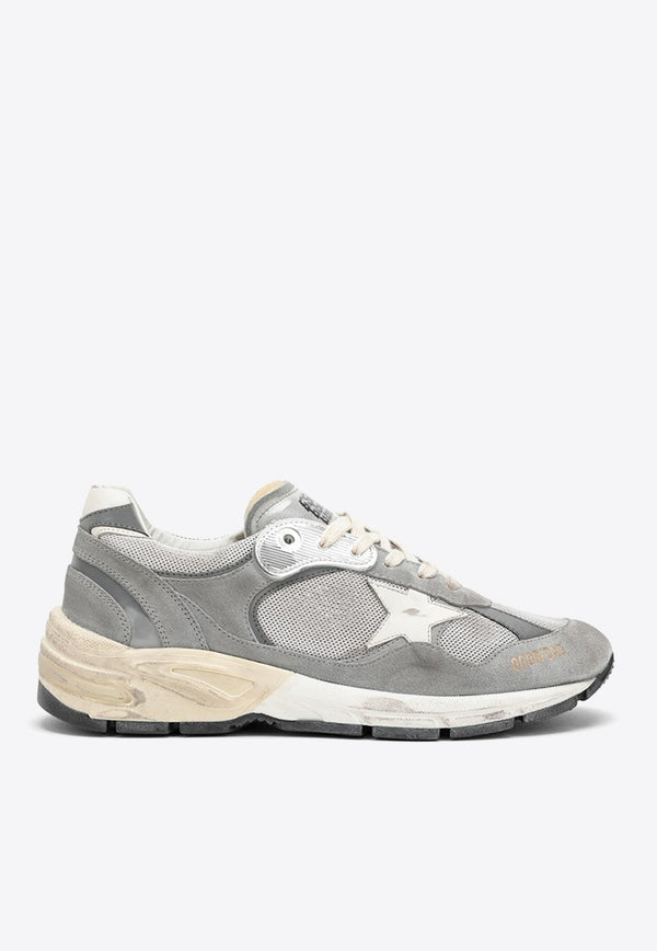 Golden Goose DB Dad-Star Mesh and Suede Sneakers Gray GWF00558F004944/O_GOLDE-60379