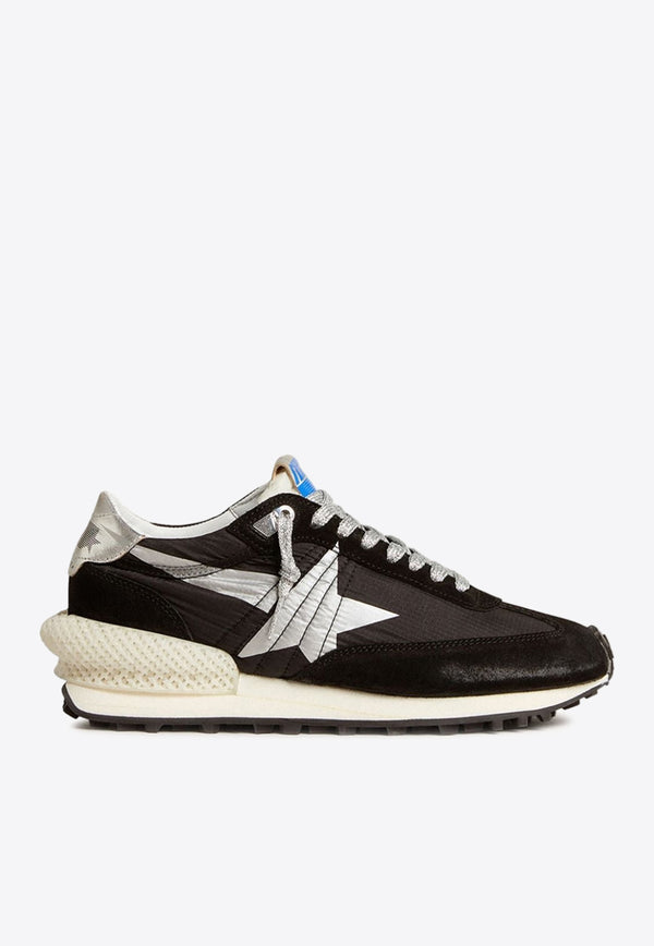 Golden Goose DB Marathon Nylon and Suede Sneakers Black GWF00684.F005675.90179BLACK