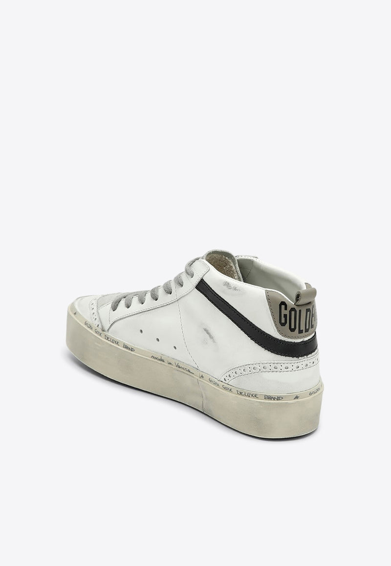 Golden Goose DB Mid Star Distressed Leather Sneakers White GWF00699F006206/P_GOLDE-11936