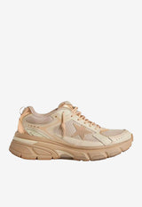 Golden Goose DB Lightstar Leather and Mesh Low-Top Sneakers Beige GWF00724.F007330.15765_WHITE MULT