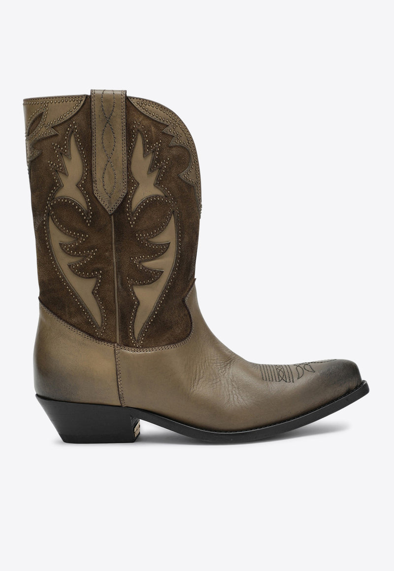 Golden Goose DB Wish Star Suede and Leather Boots GWF00861F007610/R_GOLDE-55319