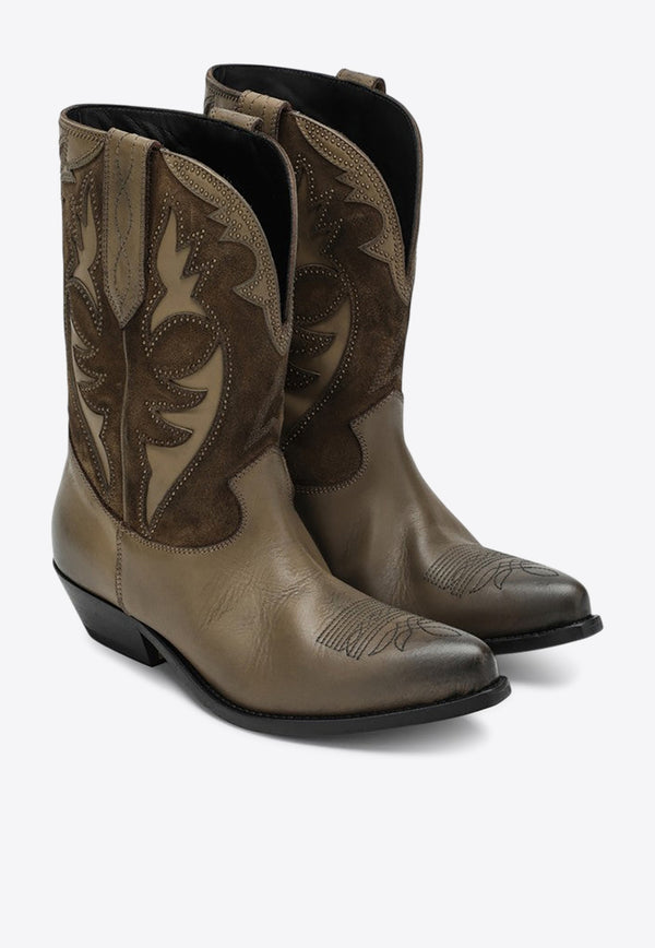 Golden Goose DB Wish Star Suede and Leather Boots GWF00861F007610/R_GOLDE-55319