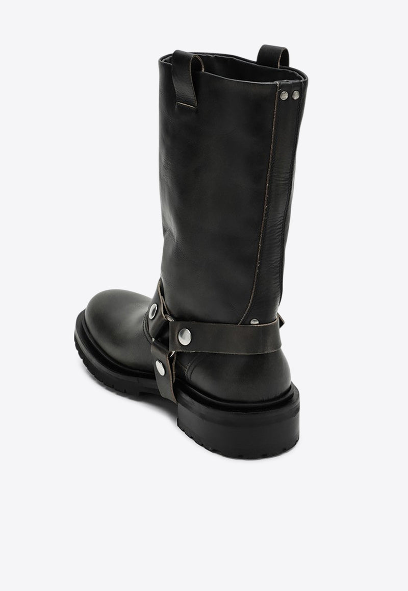 Golden Goose DB Kurt Vintage Leather Boots Black GWF00870F006977/Q_GOLDE-90100