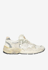 Golden Goose DB Dad-Star Vintage Suede and Mesh Sneakers White GWF00884.F002156.80185_MULTI COLO