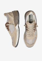 Golden Goose DB Dad-Star Vintage Suede and Mesh Sneakers Beige GWF00884.F007459.15260_MULTI COLO