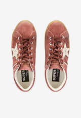 Golden Goose DB Super-Star Waxed Suede Sneakers Red GWF01041.F008165.40563_MULTI COLO