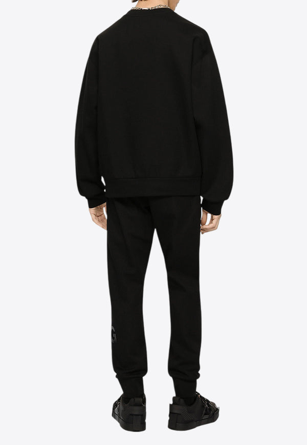 Dolce & Gabbana 3D DG Logo Track Pants Black GWJTAZ HU7IH N0000