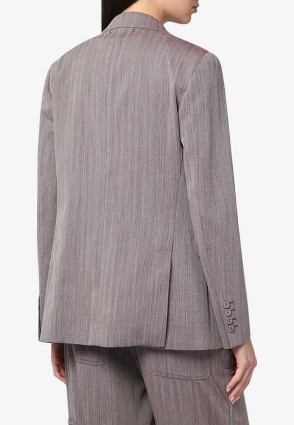 Golden Goose DB Double-Breasted Chevron Blazer Brown GWP00829P002090/R_GOLDE-40190