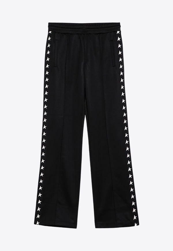 Golden Goose DB Stars Print Track Pants Black GWP00877P000521/P_GOLDE-80203