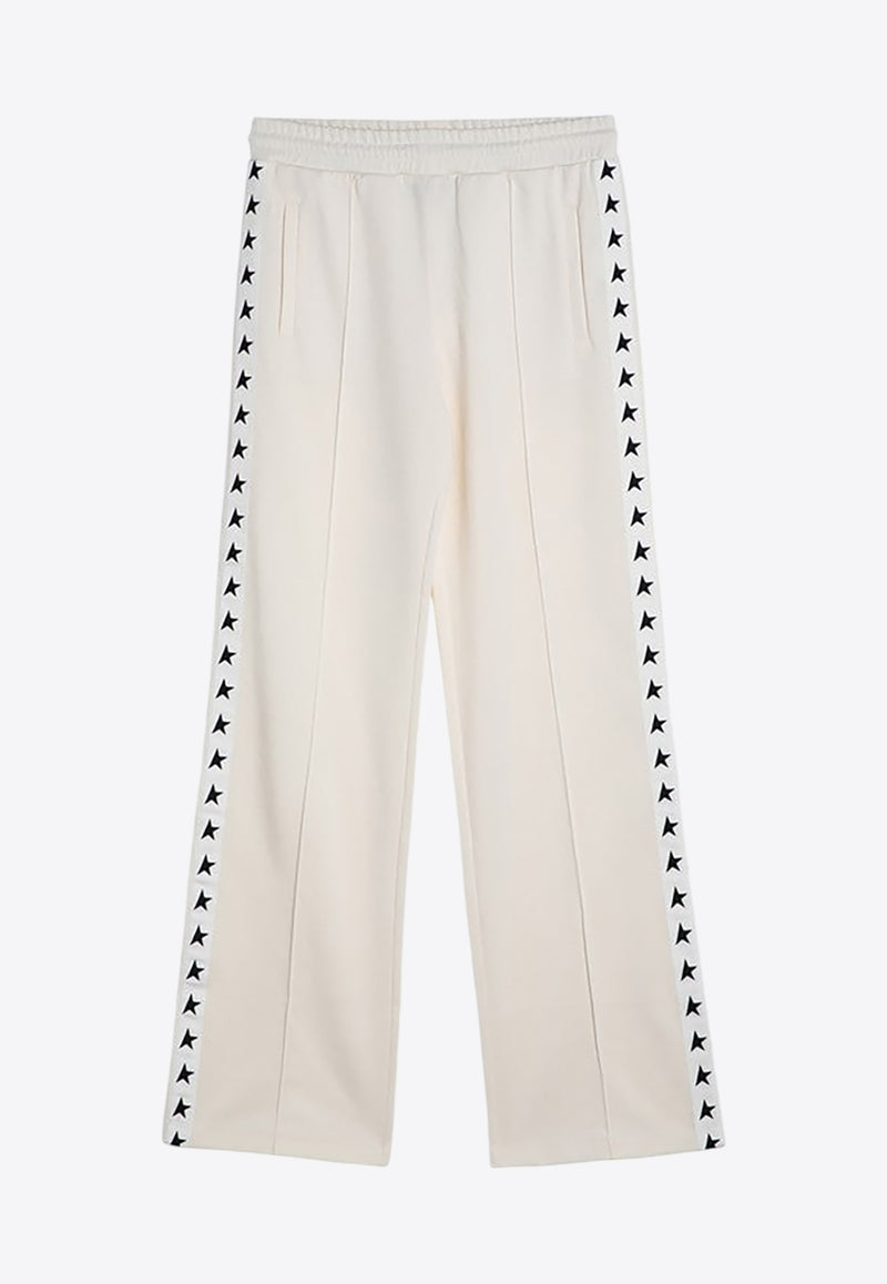 Golden Goose DB Dorotea Stars Print Track Pants White GWP00877P000521/P_GOLDE-81347