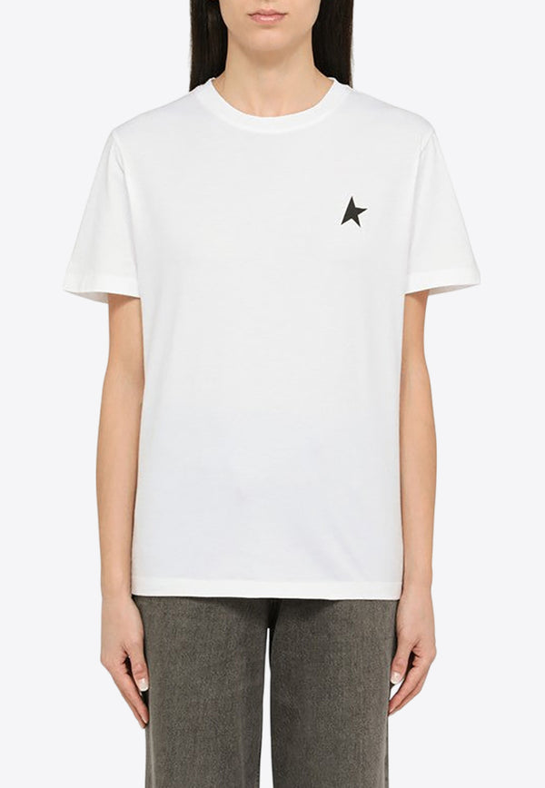 Golden Goose DB Star Print Crewneck T-shirt White GWP01220P000593/O_GOLDE-10364