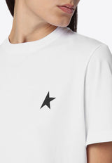 Golden Goose DB Star Print Crewneck T-shirt White GWP01220P000593/P_GOLDE-10364