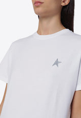 Golden Goose Star Logo Crewneck T-shirt White GWP01220P000594/P_GOLDE-80185