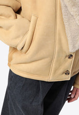 Golden Goose DB Wide Shearling-Collar Jacket Beige GWP01883P001673/P_GOLDE-55143