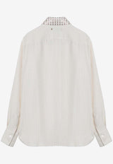 Golden Goose DB Jacquard Pattern Embroidered Shirt White GWP02034P001662/P_GOLDE-20103