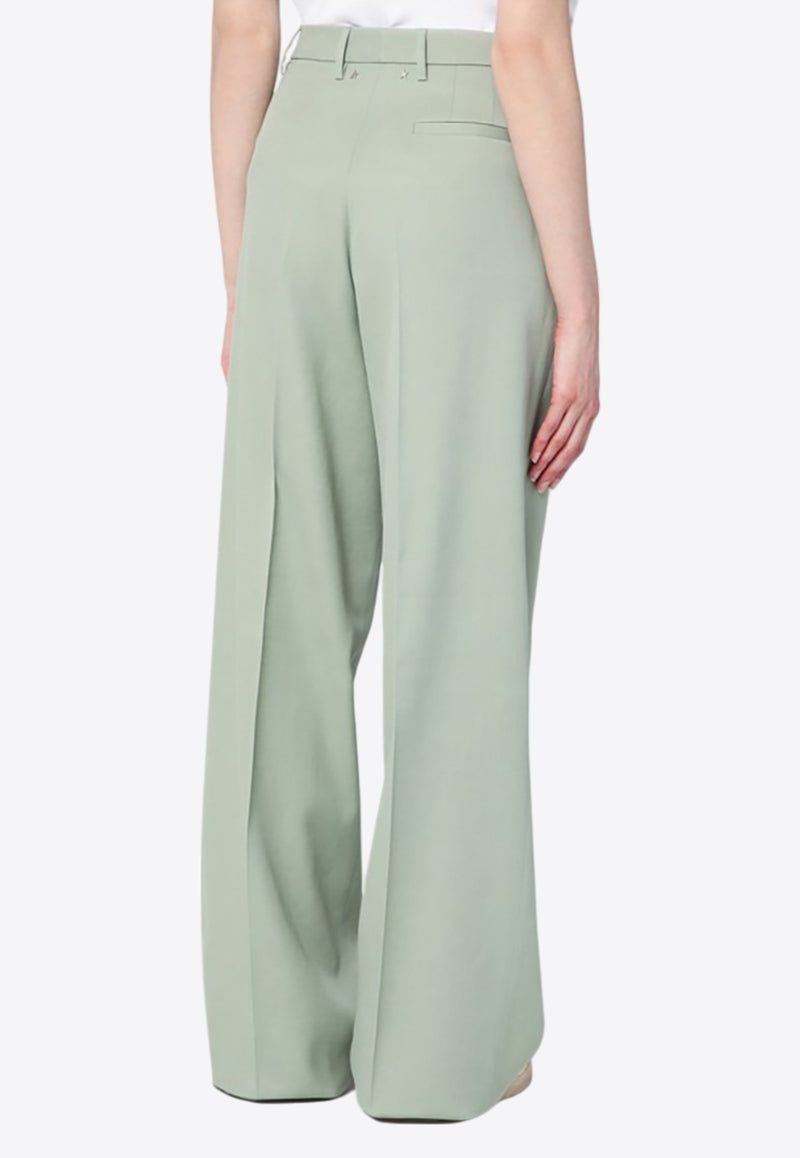 Golden Goose DB Wide-Leg Wool Pants Green GWP02182P001965/Q_GOLDE-35375