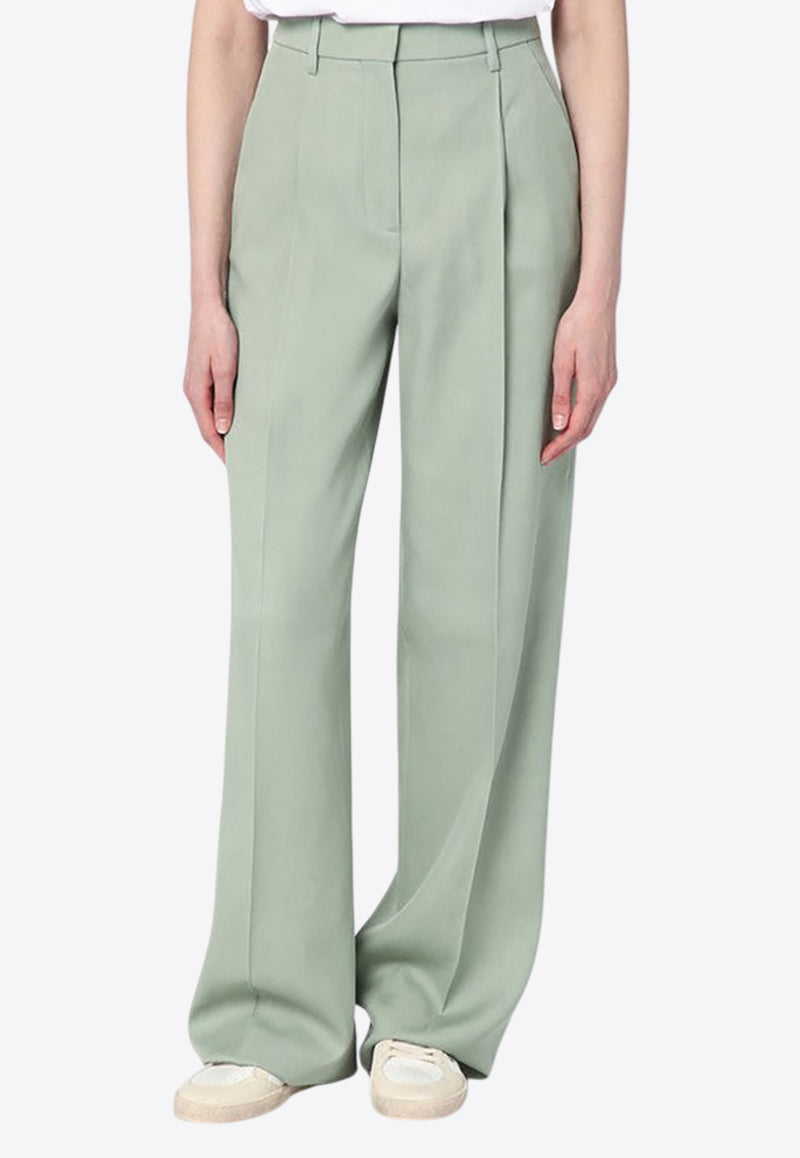 Golden Goose DB Wide-Leg Wool Pants Green GWP02182P001965/Q_GOLDE-35375