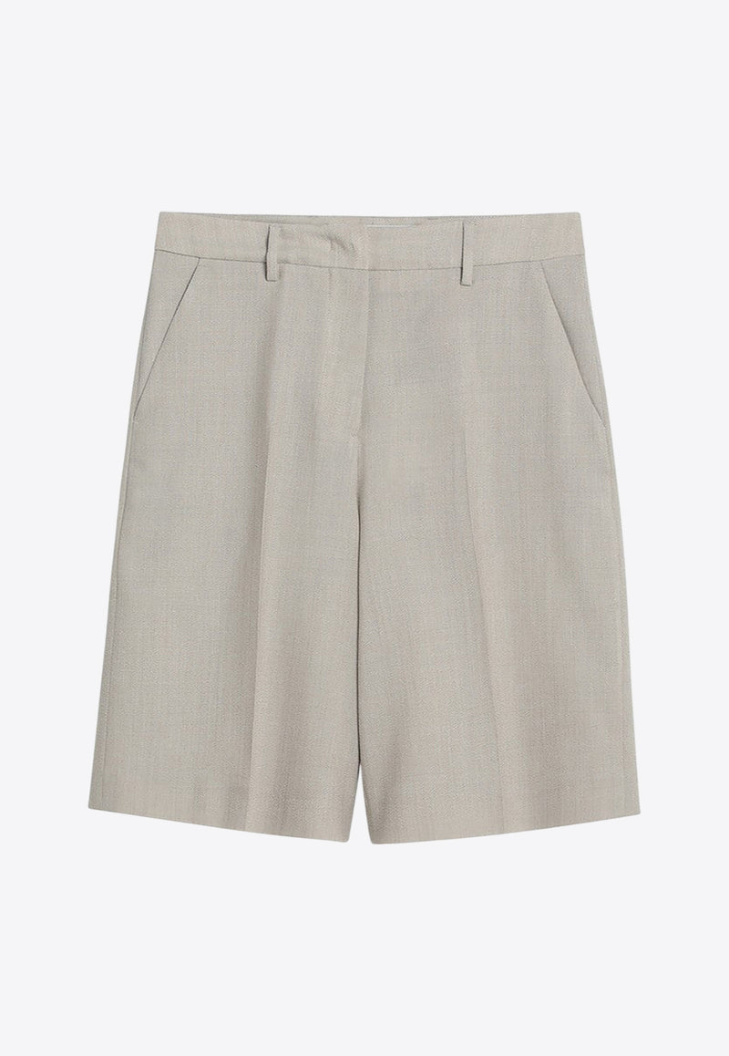Golden Goose DB  Wool-Blend Bermuda Shorts Beige GWP02197P001871/Q_GOLDE-55107