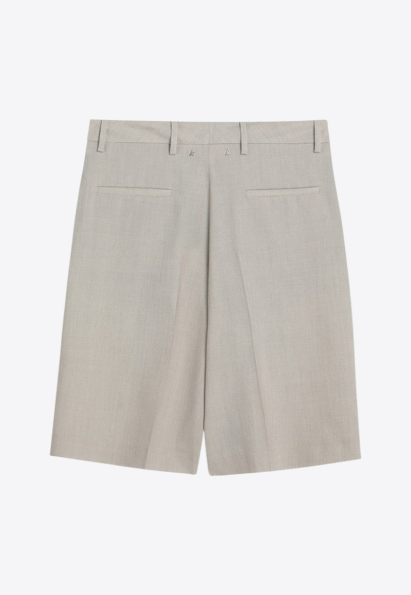 Golden Goose DB  Wool-Blend Bermuda Shorts Beige GWP02197P001871/Q_GOLDE-55107