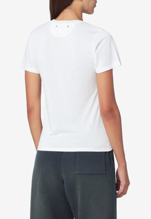 Golden Goose DB The Golden Dreamers T-shirt White GWP02322P002116/R_GOLDE-11616