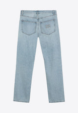 Miu Miu Straight-Leg Washed Jeans Light Blue GWP503OOO14QU/P_MIU-F0013