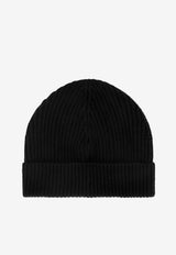 Dolce & Gabbana Logo Knitted Beanie GXK63T JEMQ5 N0000 Black