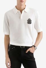 Dolce & Gabbana Logo Crest Polo T-shirt White GXZ02Z JBCIU W0111