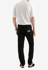 Dolce & Gabbana Logo Crest Polo T-shirt White GXZ02Z JBCIU W0111