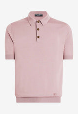 Dolce & Gabbana Embroidered DG Polo T-shirt Pink GXZ02Z JBSO5 F0052