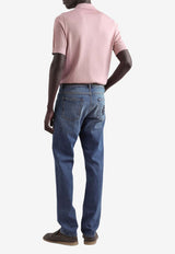 Dolce & Gabbana Embroidered DG Polo T-shirt Pink GXZ02Z JBSO5 F0052
