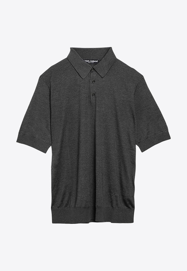 Dolce & Gabbana Silk Short-Sleeved Polo T-shirt GXZ15TJBSIM/O_DOLCE-N0542